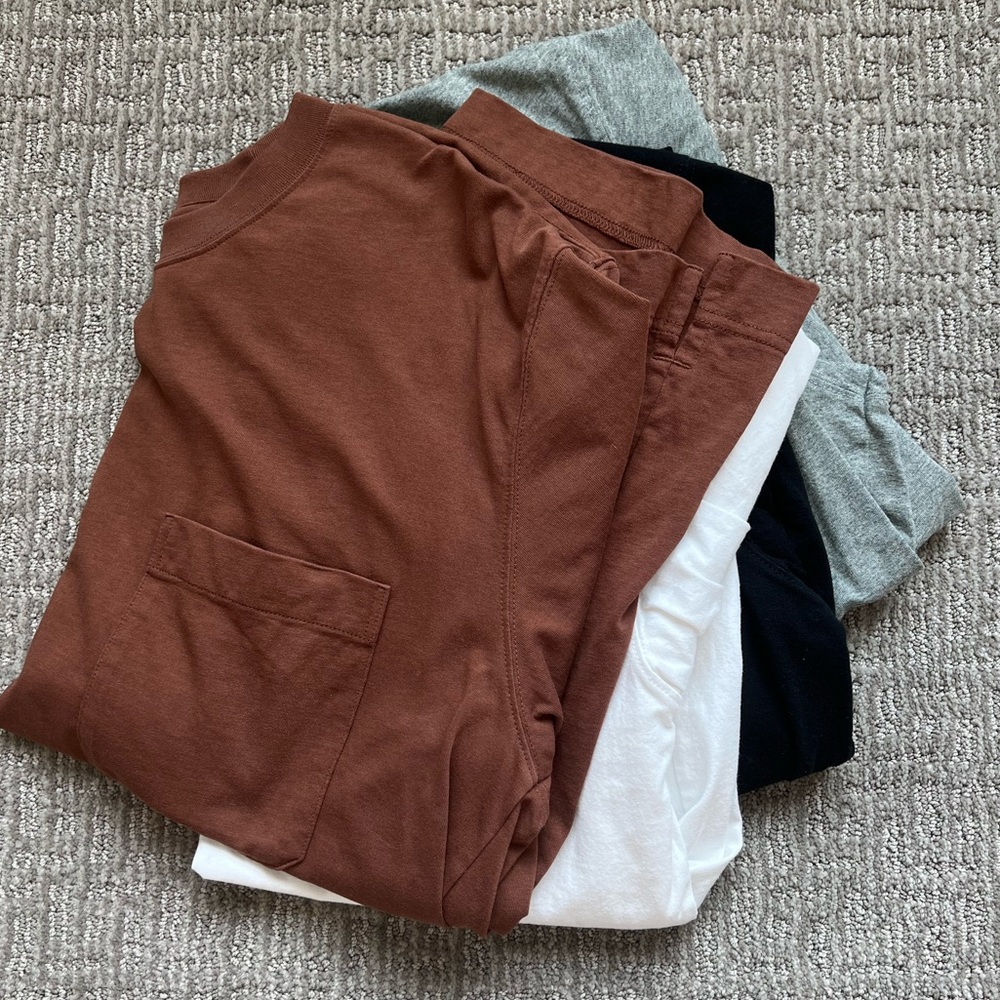 Oversized pocket t shirts set of 5